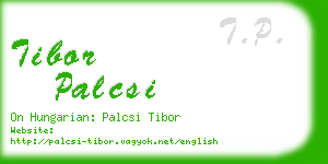 tibor palcsi business card